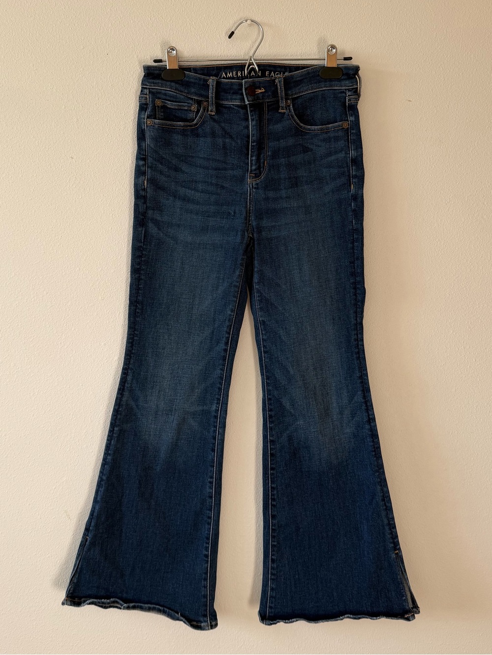 American Eagle super high rise flare jeans